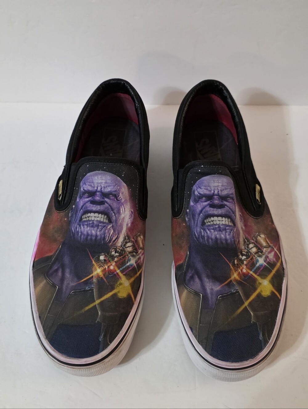 Vans XMarvel Thanos Classic Canvas Slip On Sneakers Mens Sz 10